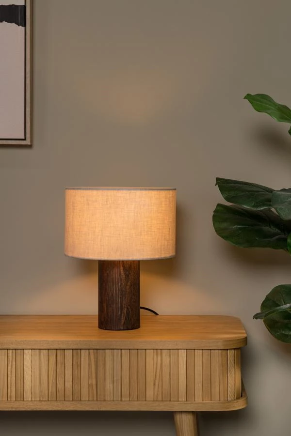 Lucide TACHINA - Table lamp - 1xE27 - Natural - atmosphere 1